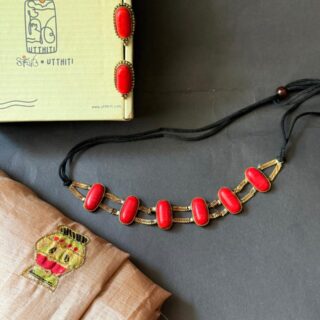 Bold Red Stone Necklace
