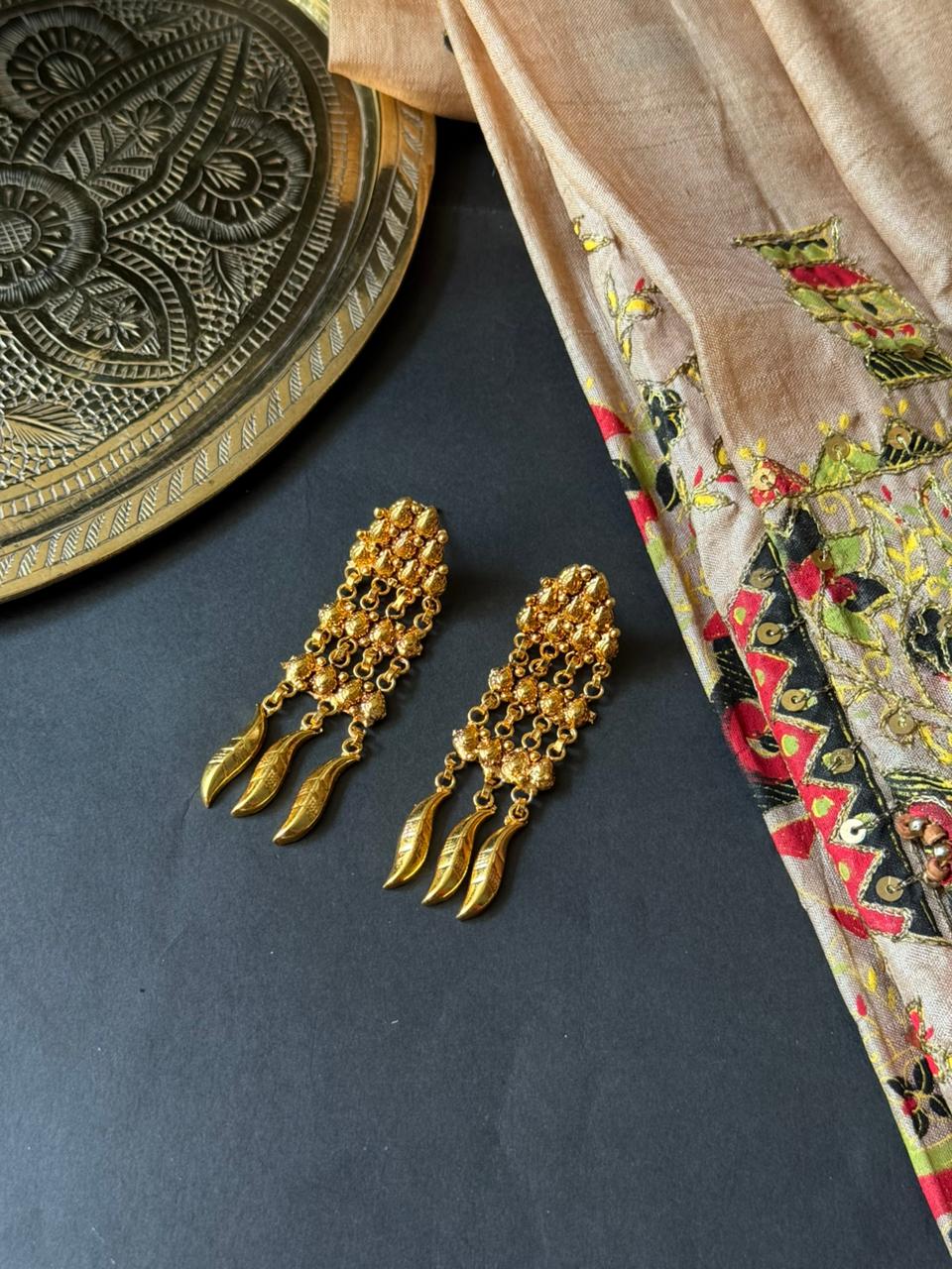 Waterfall Gold Earrings