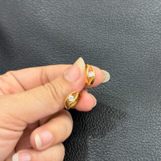 CZ Stone Split Ring