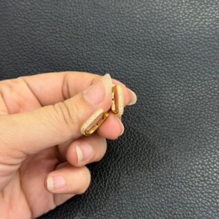 CZ Studded Oval Ring