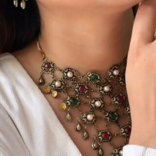 Regal Multicolor Heritage Necklace (Antique color)