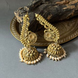 Vintage Pearl Jhumka