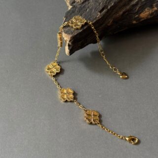 Golden Multi Clover Bracelet
