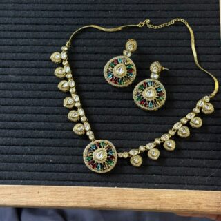 Multicolor Statement Necklace Set