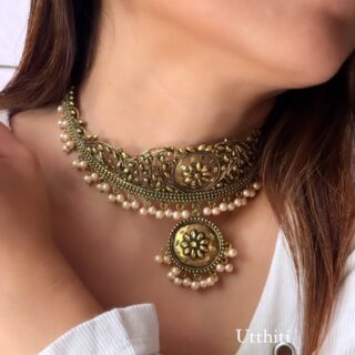 Kanthaful Antique Choker (Golden)