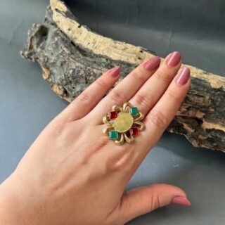 Vintage Multi-Stone Statement Ring