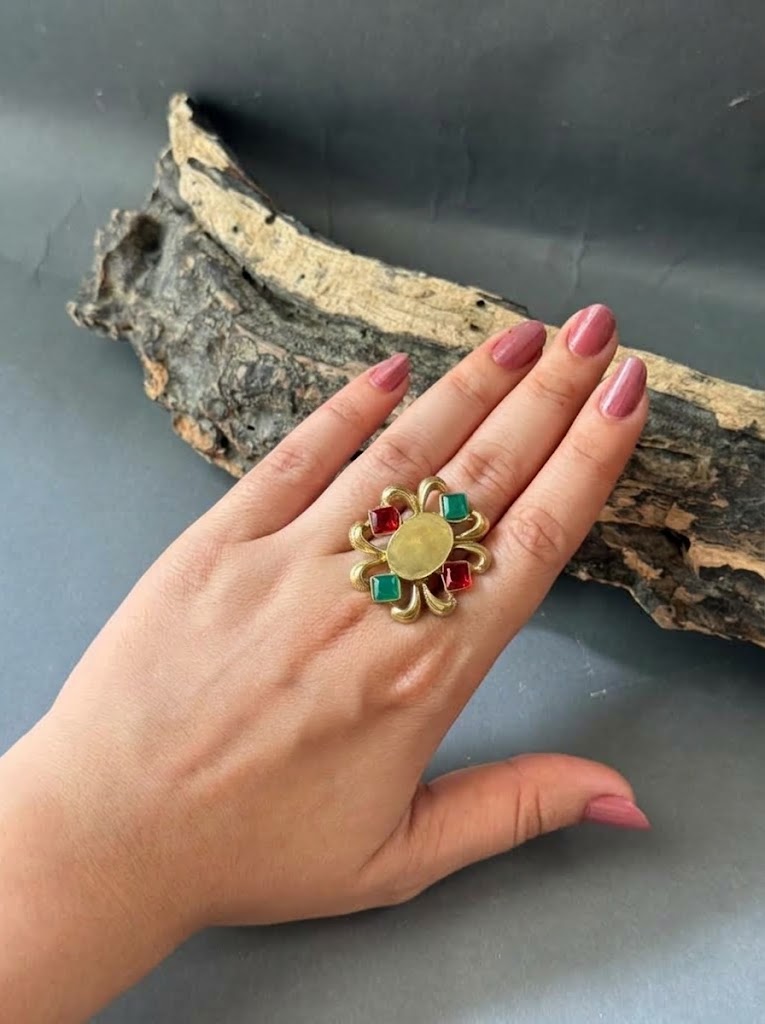 Vintage Multi-Stone Statement Ring