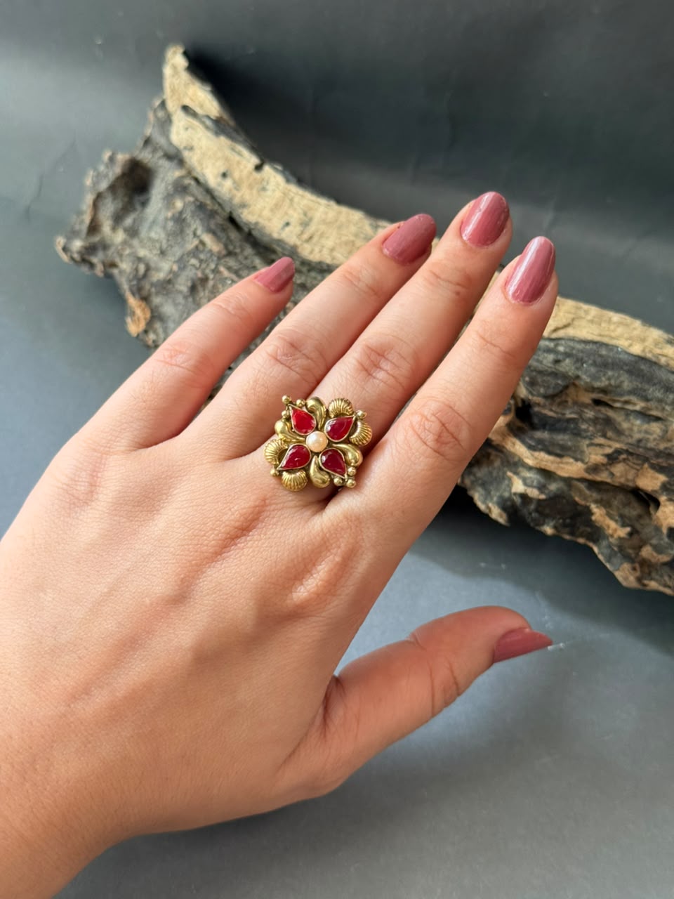 Vintage Floral Ring V3