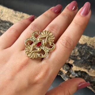 Vintage Filigree Statement Ring